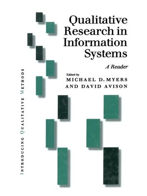 cover image of Qualitative Research in Information Systems